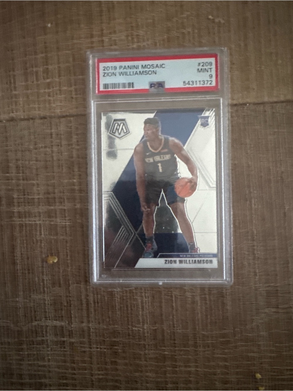 Panini Zion Williamson Basketball Card - Black, White, Blue